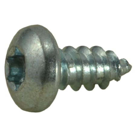 Midwest Fastener Sheet Metal Screw, #8 x 3/8 in, Zinc Plated Steel Pan Head Torx Drive, 45 PK 37062